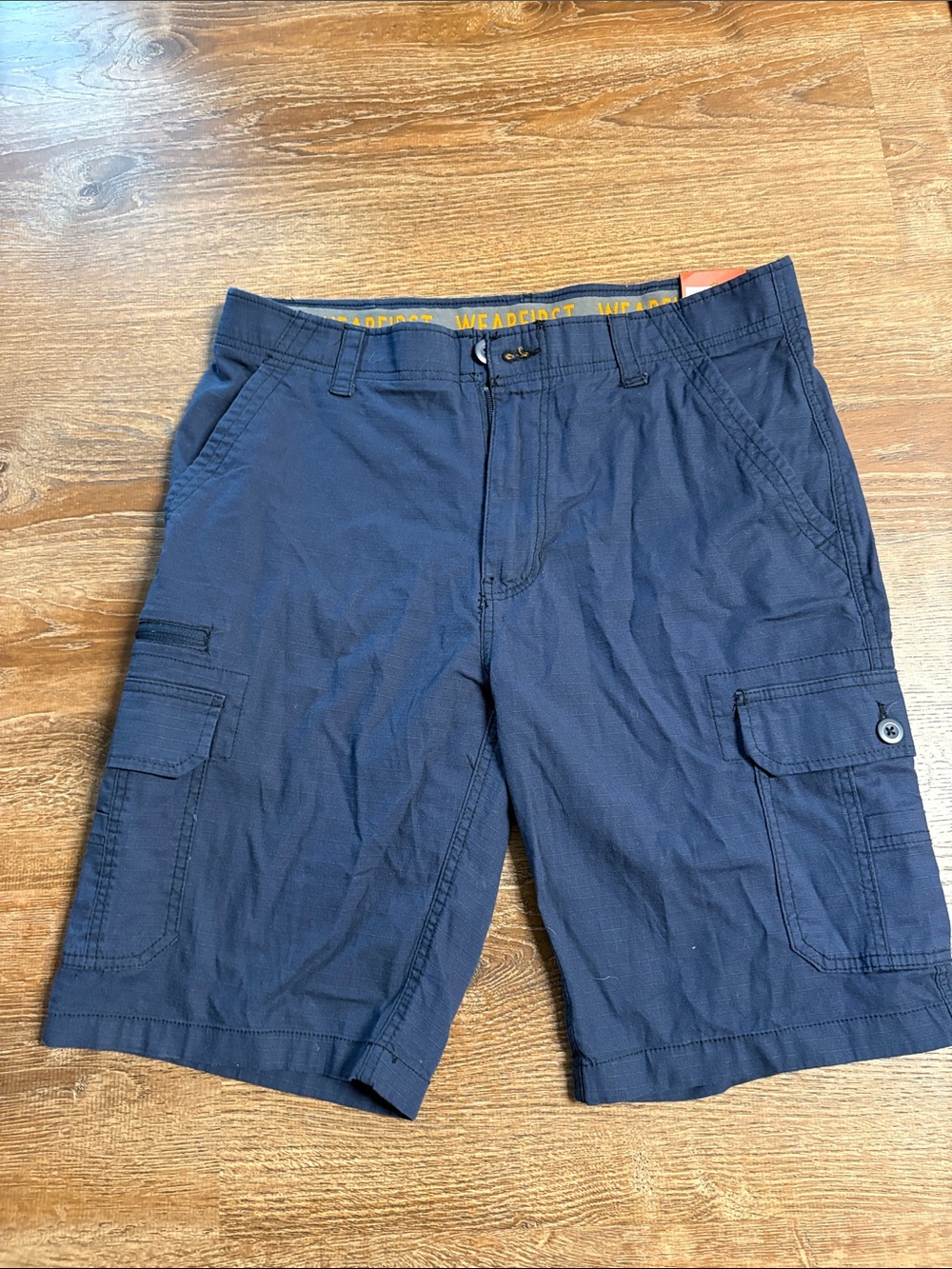 Wearfirst Men's Navy Cargo Shorts - Durable Everyday Utility